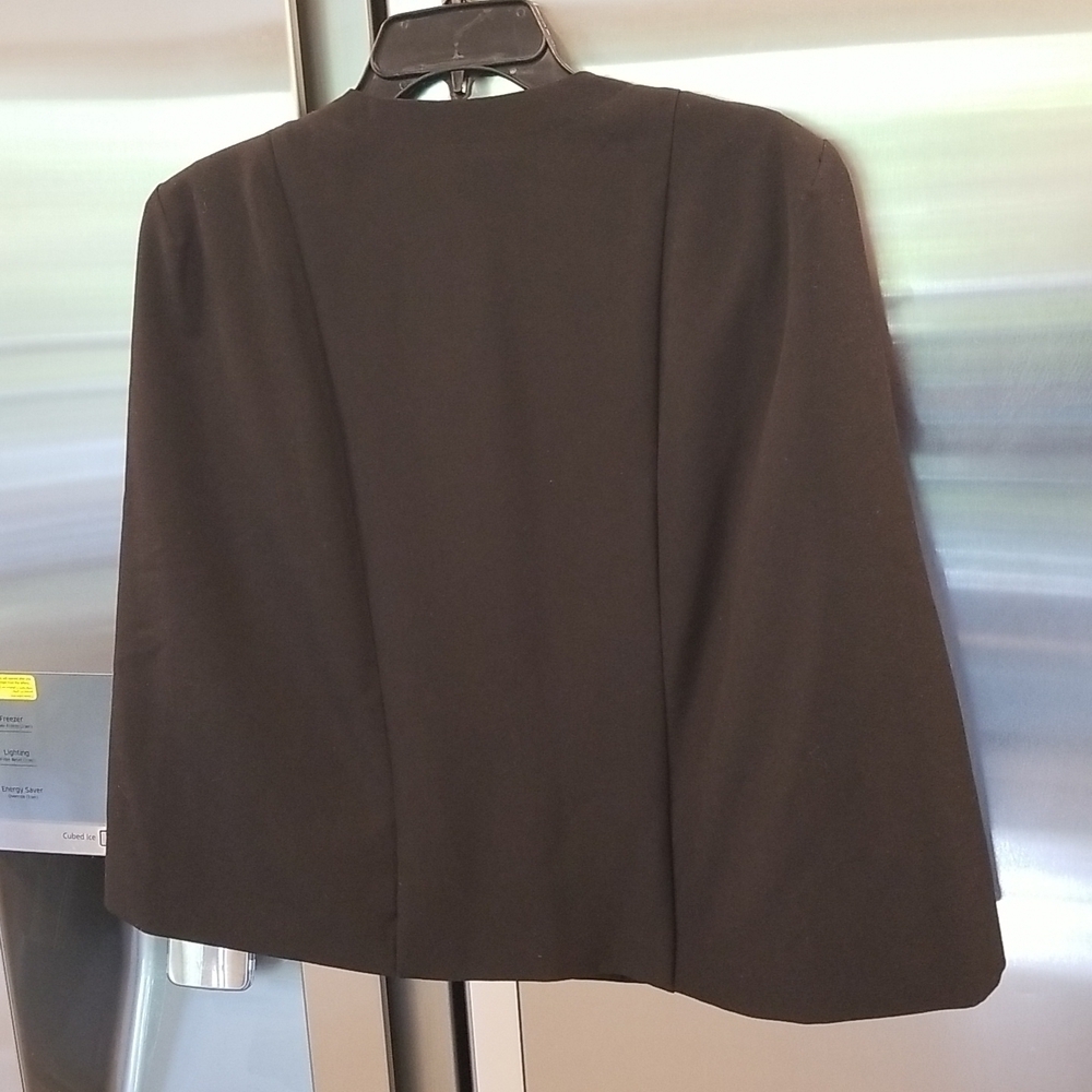💕DREW💕 Cape Zip Up Blazer Black Small S - Picture 3 of 9
